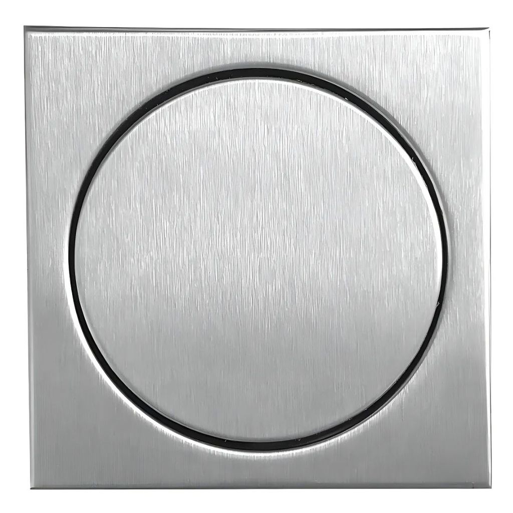 Ralo Inox  17,5x17,5 Elegance Escovado  Aço 304 - Mozaik