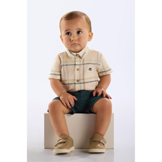 Conjunto Body e Bermuda Bebê Menino Up Baby em Oferta na Shopee