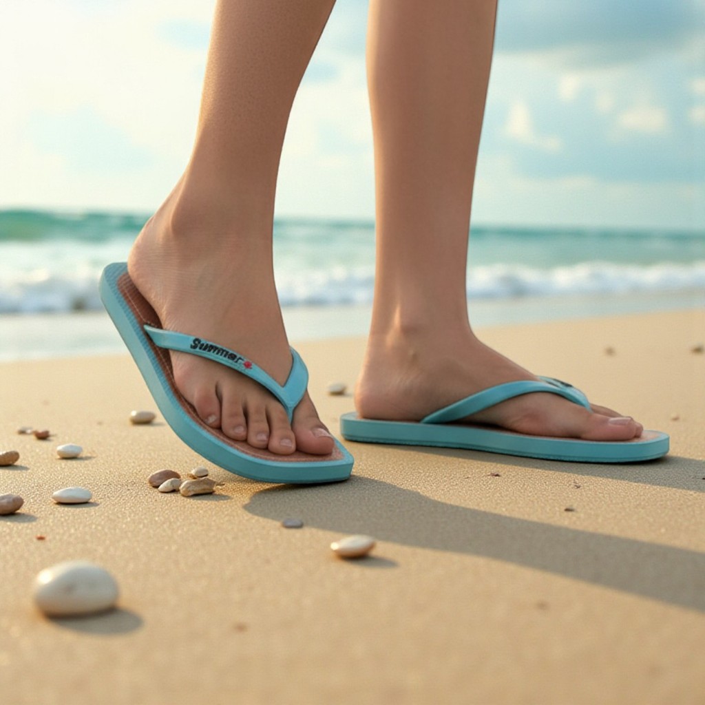 Chinelo Feminino Summer Star Leve Confortável Solado Antiderrapante Para o Verão 2025 Praia Piscina