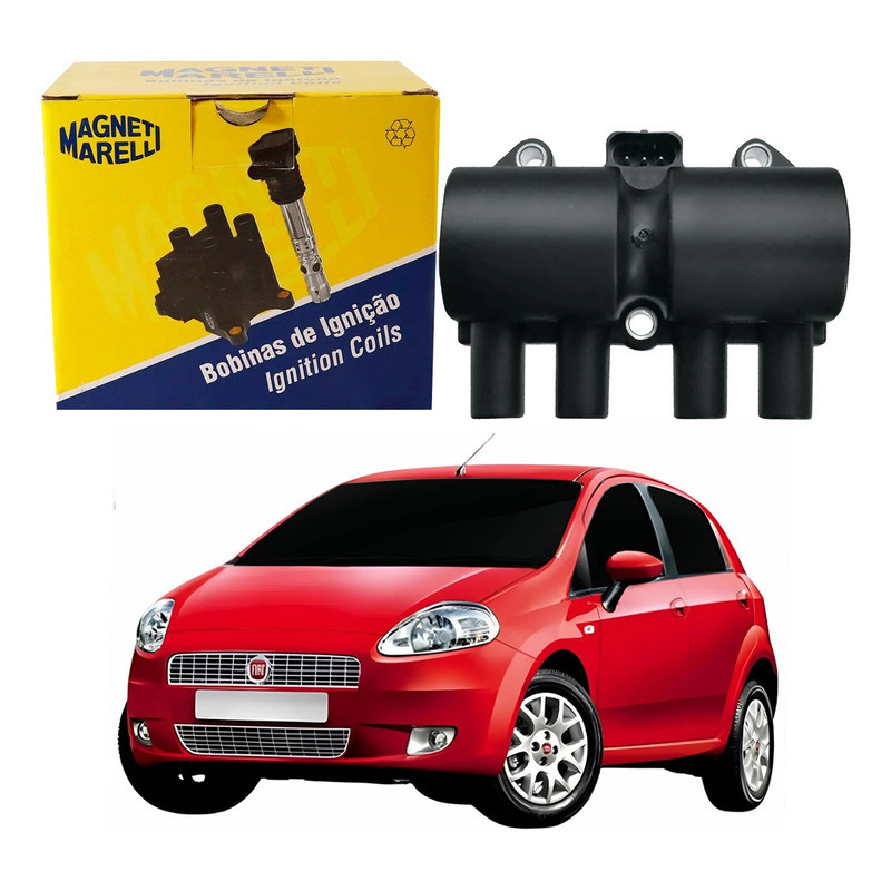 Bobina De Ignição Marelli Fiat Stilo 1.8 8v 2002 A 2011