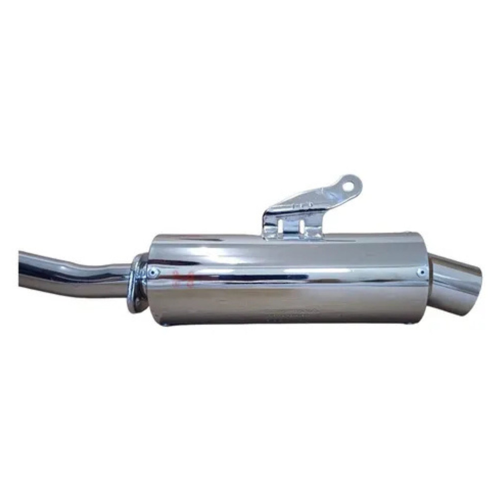 Escapamento CG Titan 160/ Fan 160/ Start 160 2016 até 2024 Mini Turbo Cromado Fortuna · foto 2