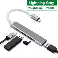 4 Em 1 HUB USB 3.0 De Alta Velocidade USB3.0 OTG 4 Portas C Multi Divisor Adaptador Para Xiaomi Lenovo Macbook Pro Acess