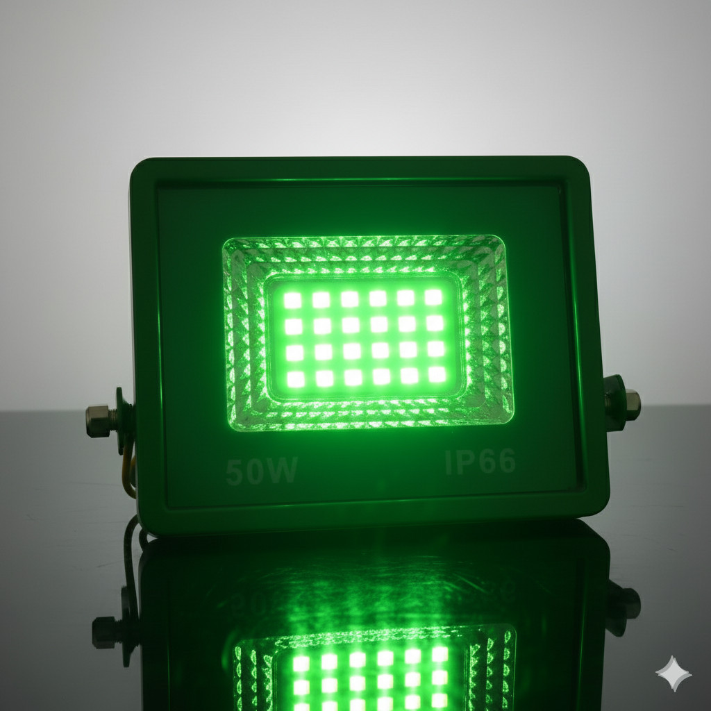 Refletor Verde LED 50w Ip66 Iluminação Decorativa Potente Jardim Casa Iluminação Eventos Decoração