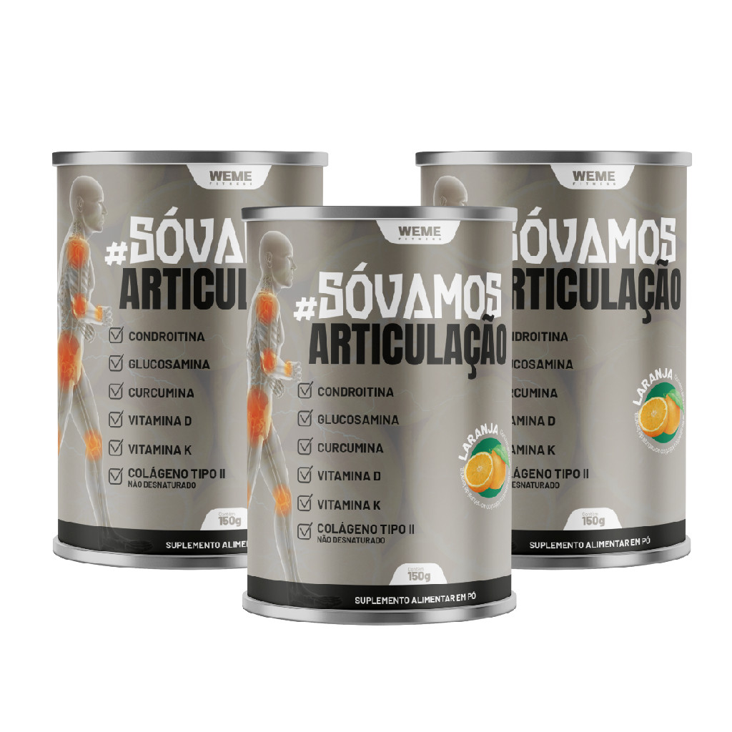 3X SO VAMOS GLUCOSAMINA LARANJA 150G WEME FITNESS