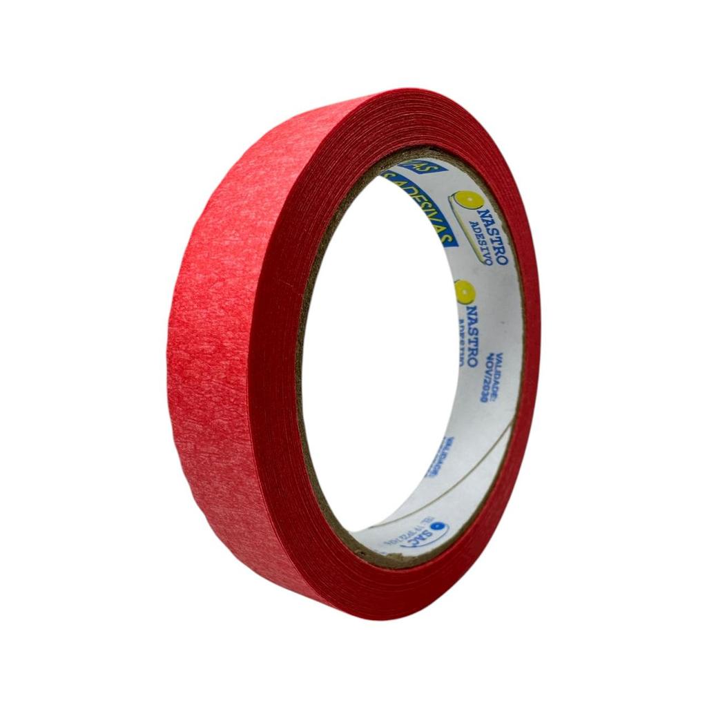 Fita Adesiva Crepe Nastro 18MM X 30M - Vermelha 147