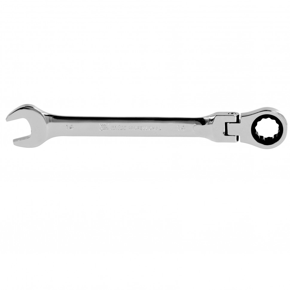 CHAVE COMBINADA COM CATRACA, REVERSIVEL, CABECA MOVEL, CROMO VANADIO, 14MM, 1PC // MTX