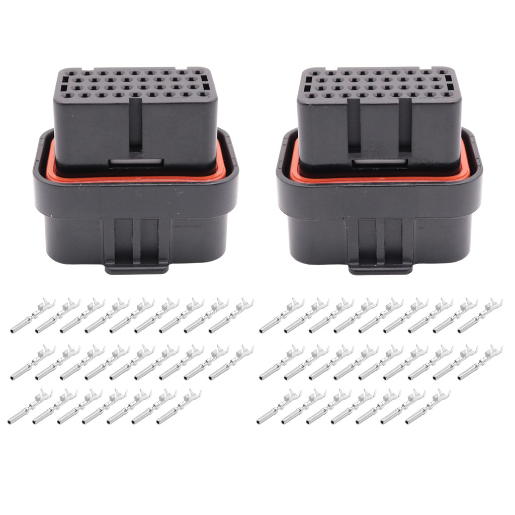 kit Conector Plug desmontado 34 pinos A e B fueltech ft600