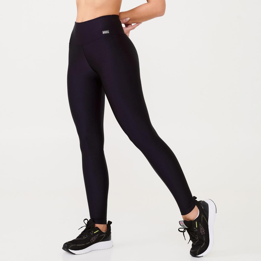 Legging Básica Preto Platinada em Oferta na Shopee