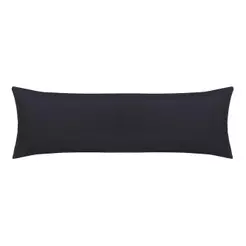 Fronha Body Pillow Altenburg Toque Acetinado 40cm x 130cm Preto
