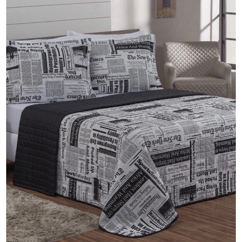 Cobre Leito Matelado Variado Estampado Face Única Casal ou Solteiro — imagem 2 de 2