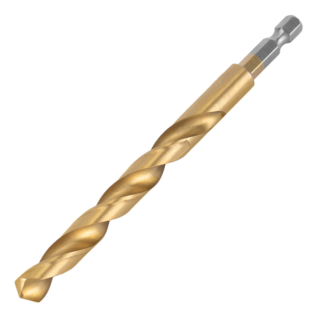 BROCA ACO RAPIDO PROFISSIONAL, NITRETO DE TITANIO, PARA METAL, 10MM, HASTE SEXTAVADA, 1PC // MTX em Oferta na Shopee