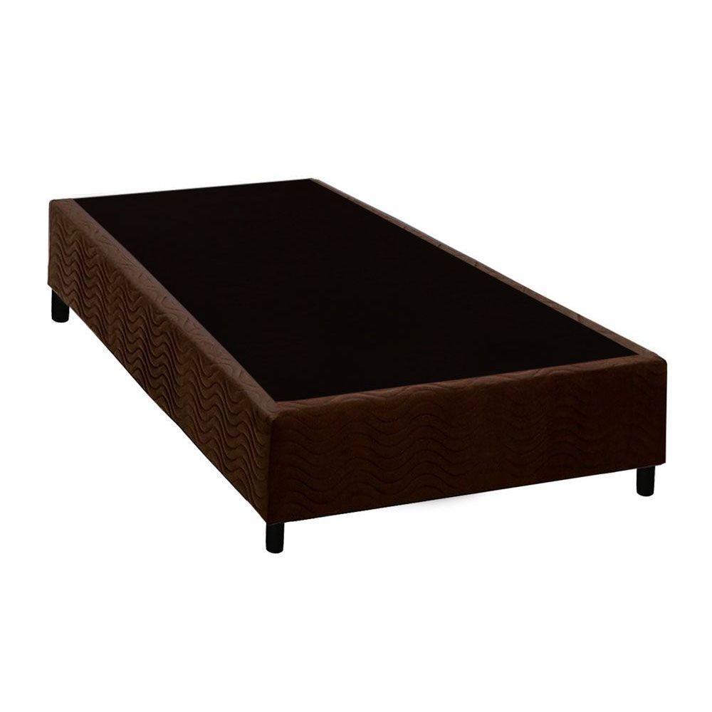 Cama Box Base Solteiro Universal Suede Brown (88x188x20) - Costa Rica em Oferta na Shopee