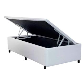 Cama Box Baú Solteiro Universal Courano White (88x188x35) - Costa Rica em Oferta na Shopee
