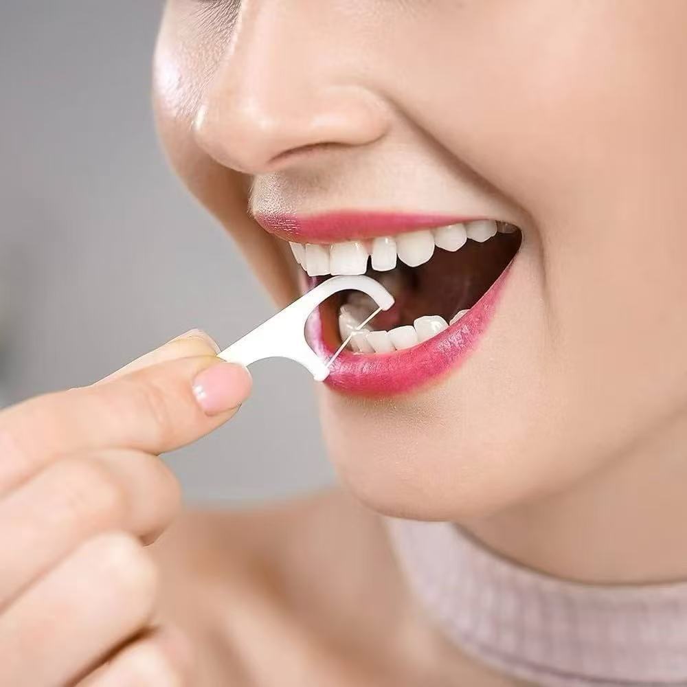 Kit 200/300 Unidades de Fio Dental em Formato de Arco Ultra Fino em Oferta na Shopee