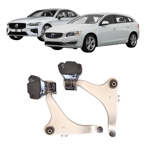 Par De Bandeja Dianteira Inferior Volvo S60 2010-2018