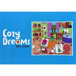 Livro para Colorir | Cozy Mood | Azul