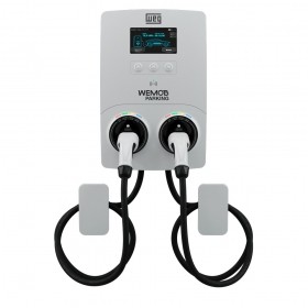 Estação de Recarga de Veículos Elétricos WEG Parking 2x22kW - Geração 2 com 2 Conectores