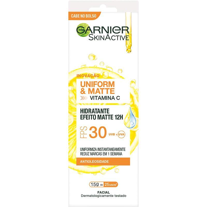 Hidratante Facial Uniform & Matte Garnier SkinActive FPS30 15g em Oferta na Shopee