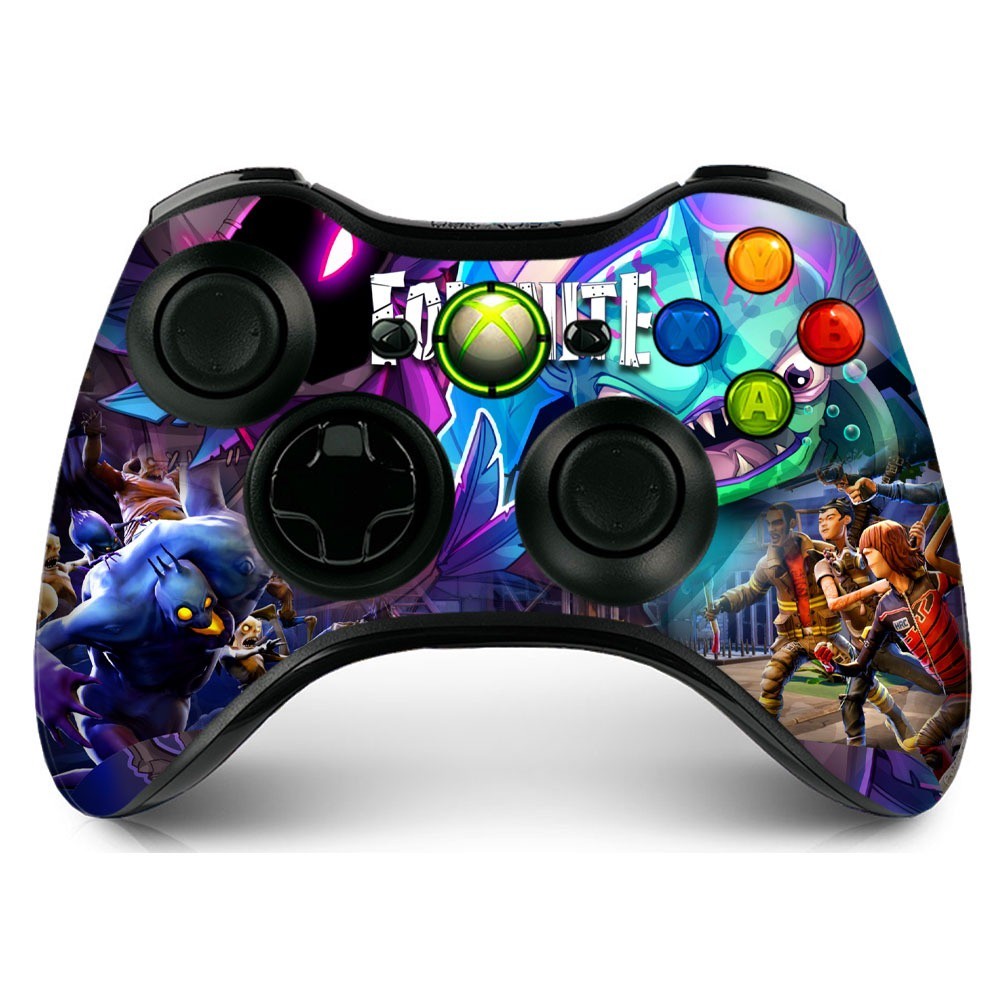 compativel Adesivo de controle xbox 360 imagem roxa e azul