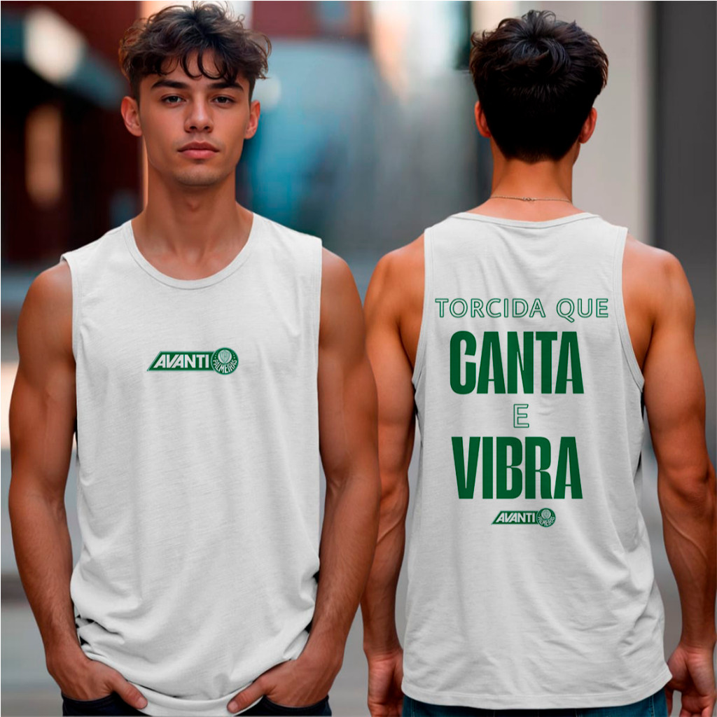 Camiseta Regata Torcida Que Canta E Vibra Palmeiras