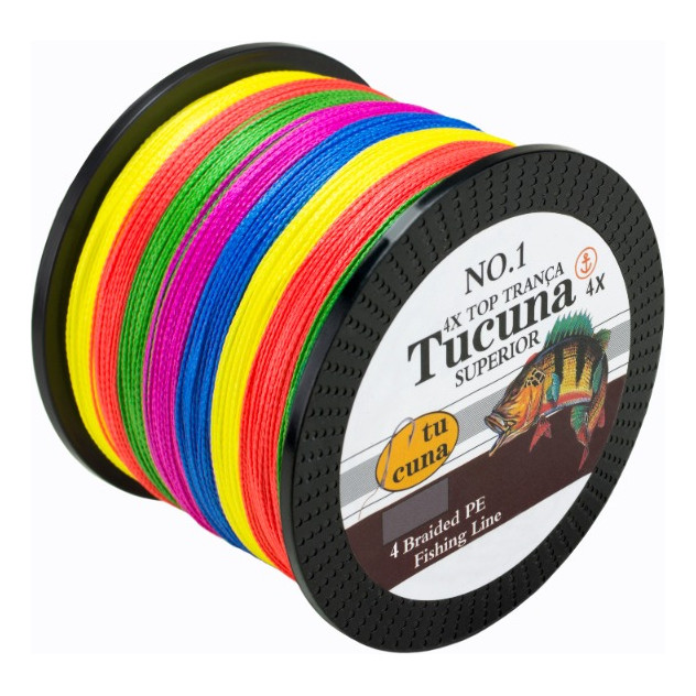 Linha Pesca Multifilamento 300m 0.60mm 114lbs/52kg Colorida carretem com 300 metros muda de cor de 10 em 10 metros