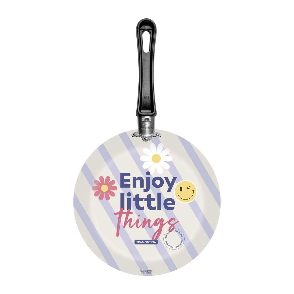 Frigideira em Alumínio Antiaderente Starflon Max Estampa Enjoy 24cm 1,2L Tramontina - 27812100