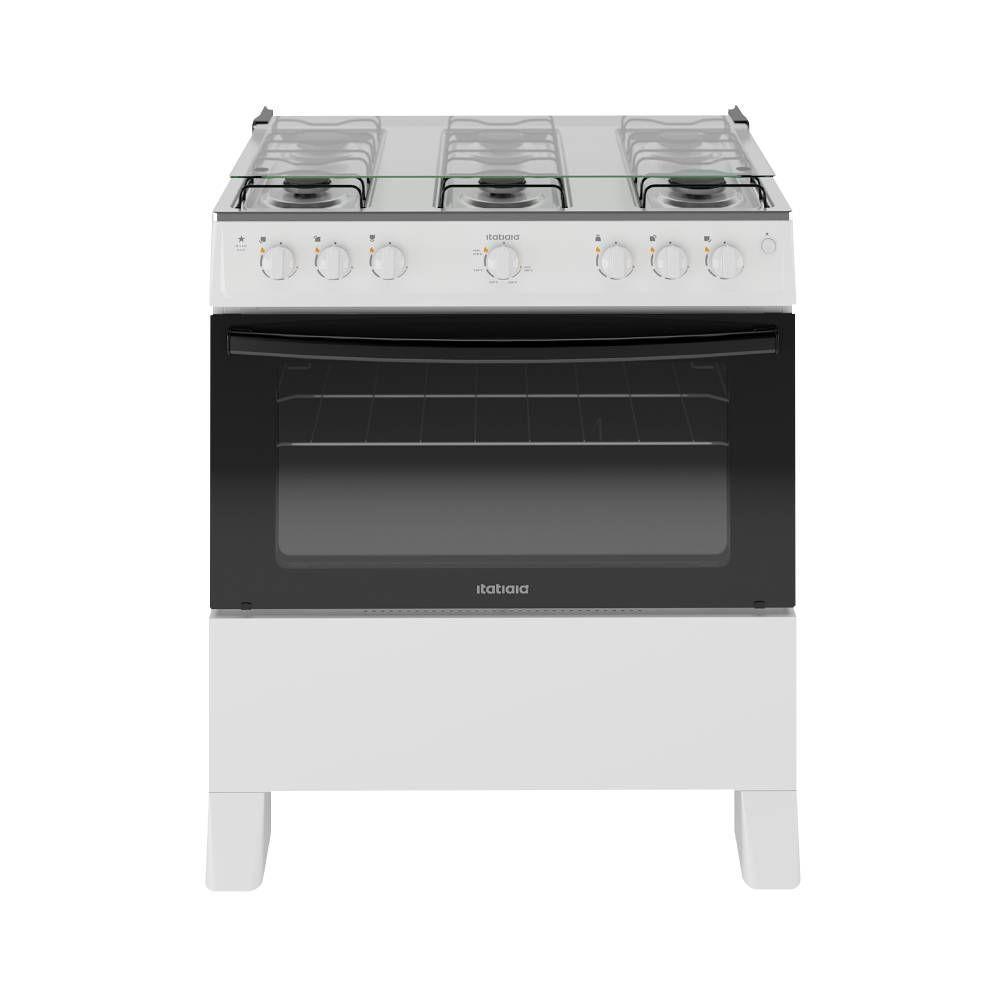 Fogão Itatiaia Star New Piso 6 Bocas Branco Mesa de Inox Bivolt 3700000473 em Oferta na Shopee