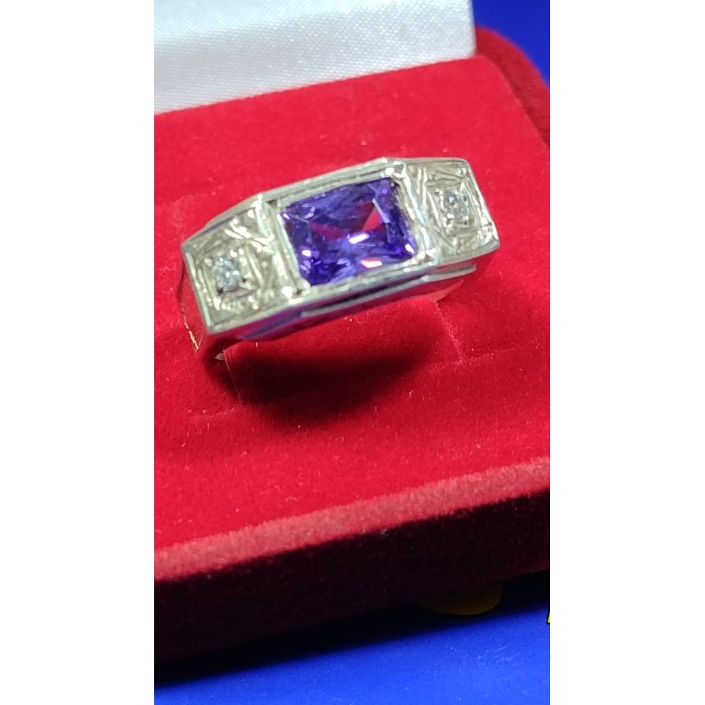 Anel Formatura Teológia Marculino Prata 950 Topo 10 mm Pedra 8 x 6 mm Zircônia Todas formaturas e curos Maciço