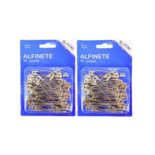 Alfinete de Segurança N.05 Prata com 100 Unidades – NYBC | Alta Qualidade e Resistência em Oferta na Shopee