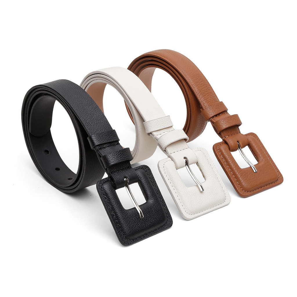 Cinto Feminino Paola Vittal Couro Fivela Encapada Quadrado em Oferta na Shopee