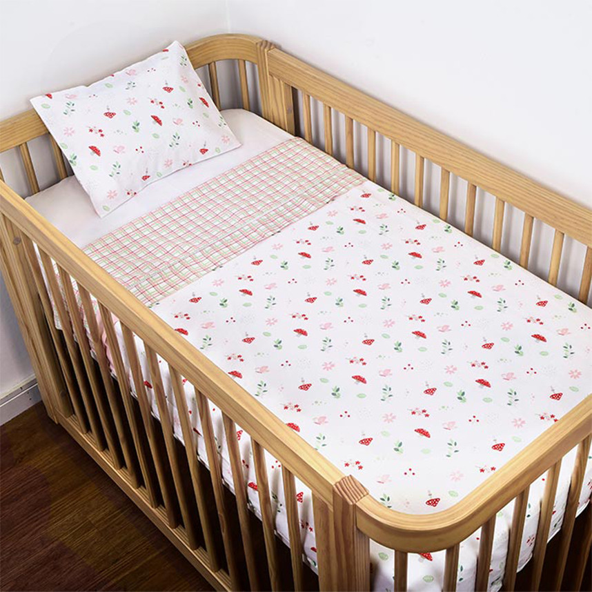 Jogo Lençol Berço Americano Dengo Estampa Cogumelo 03 Peças em Oferta na Shopee