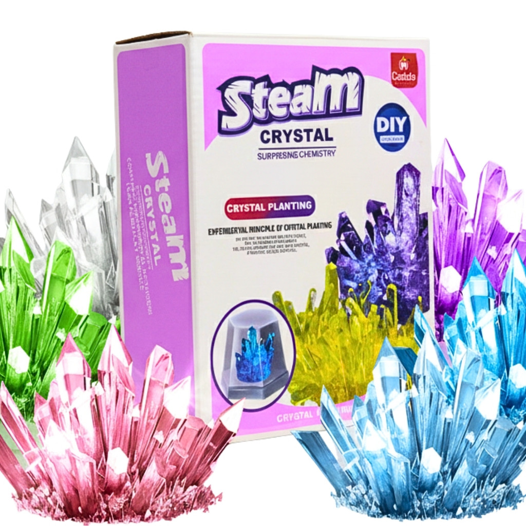 Kit de Cristais Coloridos Crystal Planting Educativo Castela em Oferta na Shopee