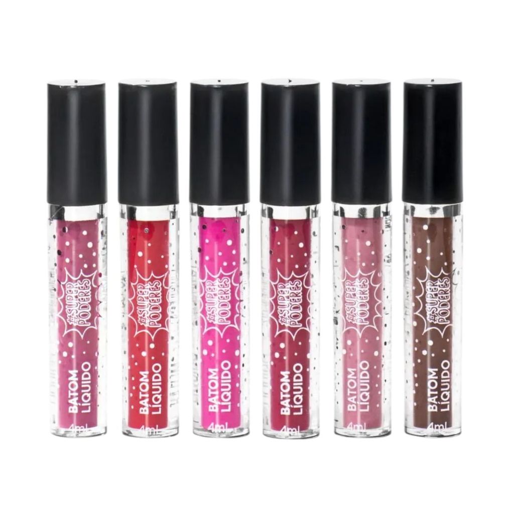 Batom Liquido Super Poderes - Cores 01 a 06