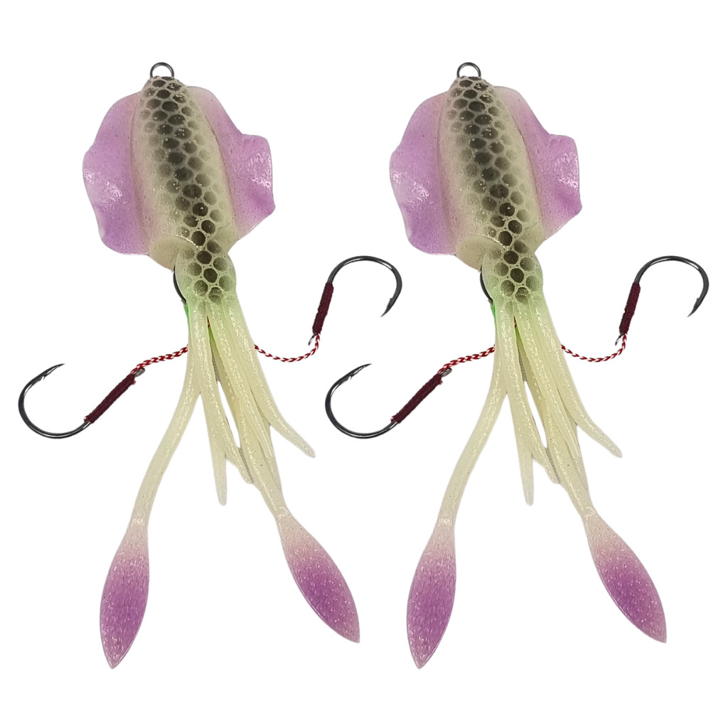 Kit 2 Isca Artificial Lula Soft 56g 15cm Meia Agua Fundo Tucunaré Pesca Pirarucu Robalo Peixe em Oferta na Shopee