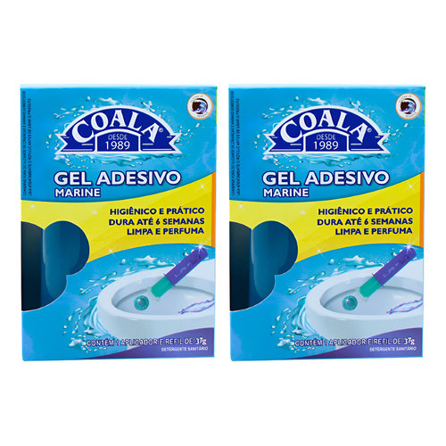 Aplicador Gel Adesivo Com Refil Coala 37g Kit 2 Un. Marine
