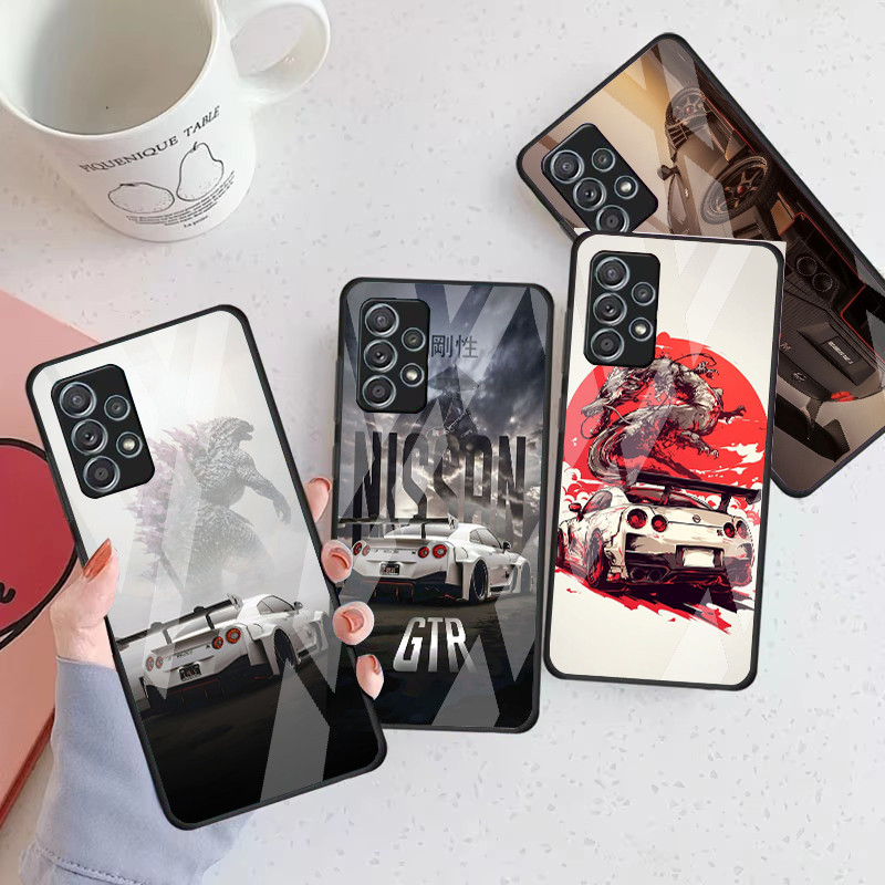 Uma Peça brook Vidro Caso De Telefone Para Samsung Galaxy A16 A15 A25 A35 A55 A53 A54 A34 A14 A32 A52 4G 5G Capa A56 A54
