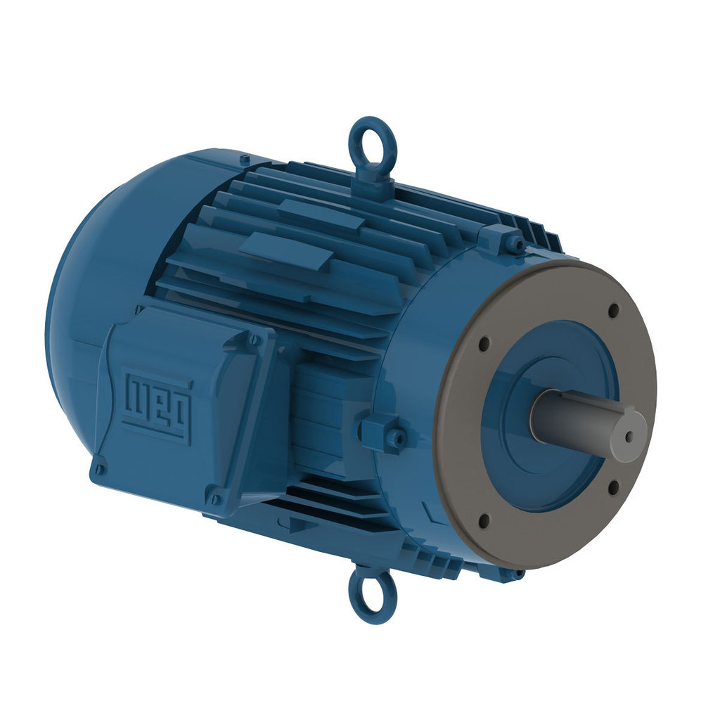 Motor Elétrico WEG W22 IR3 Premium 0.5 cv 2P 63 B14D Trifásico 220/380 V 60 Hz IP55 IC411 TFVE com Flange C-DIN