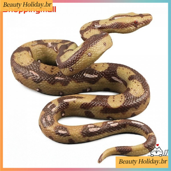Traje De Halloween Simulação De Movimento De Réptil Gigante De Cobra Realista Modelo Animal De Delicado Presente Para Cr