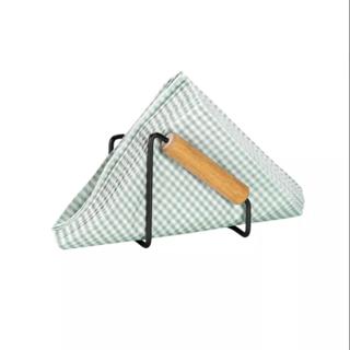 Porta Guardanapos de Mesa Aço e Bambu Preto em Oferta na Shopee