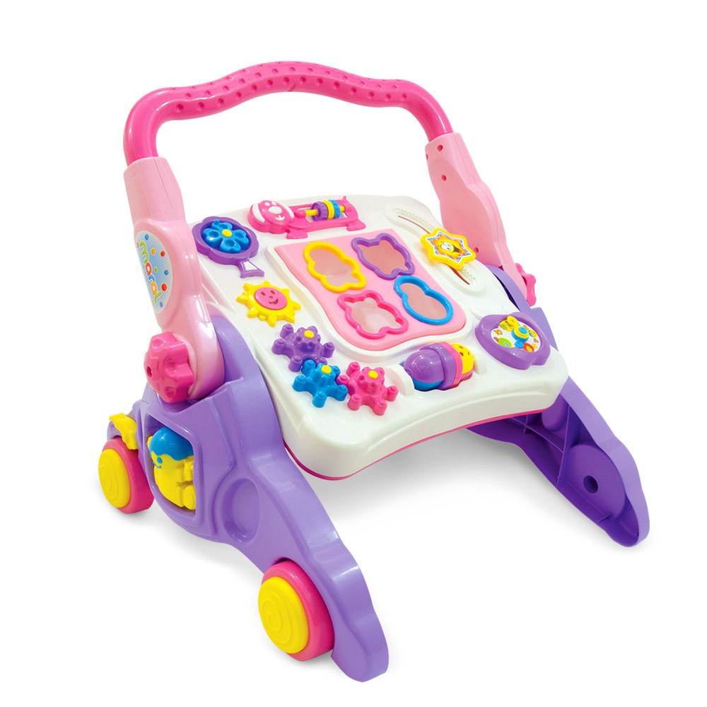 Andador Infantil 4 Em 1 Para Bebê Educativo 3006 Maral Rosa em Oferta na Shopee