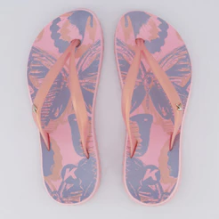 Chinelo Kenner Ibiza Borboletas Feminino Rosa
