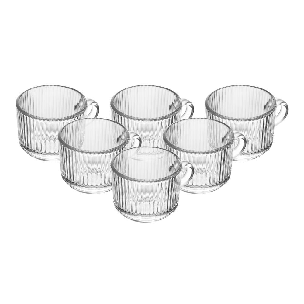 Kit 6 Xícaras Café Lines Vidro 90ml Wolff Elegância no Dia a Dia em Oferta na Shopee