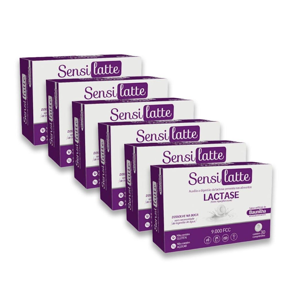 Kit 6 Sensilatte Lactase 9.000 Fcc - 30 Caps - Prati Donaduzzi em Oferta na Shopee