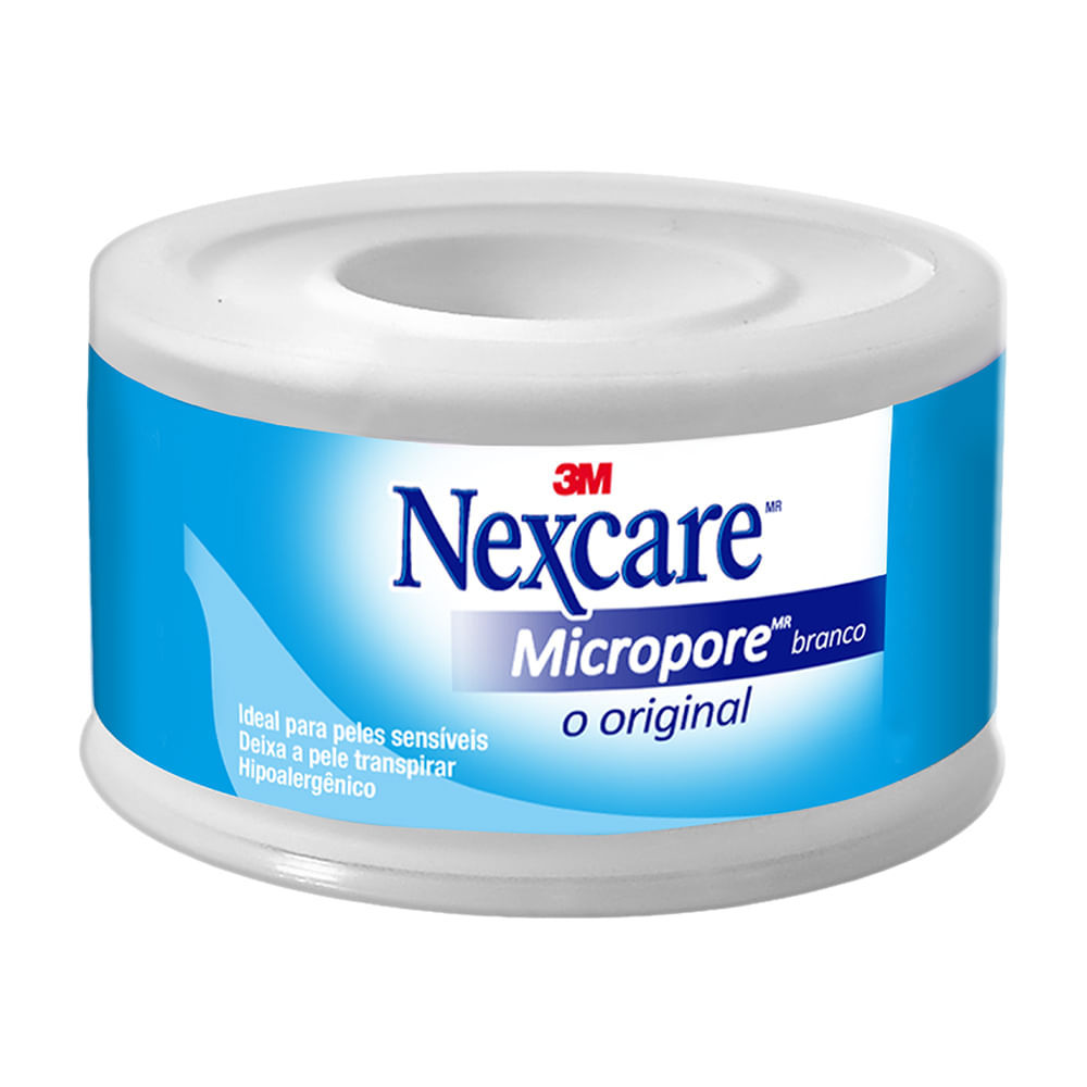 Fita Micropore Nexcare Branca 25mm x 4,5m 1 Unidade em Oferta na Shopee