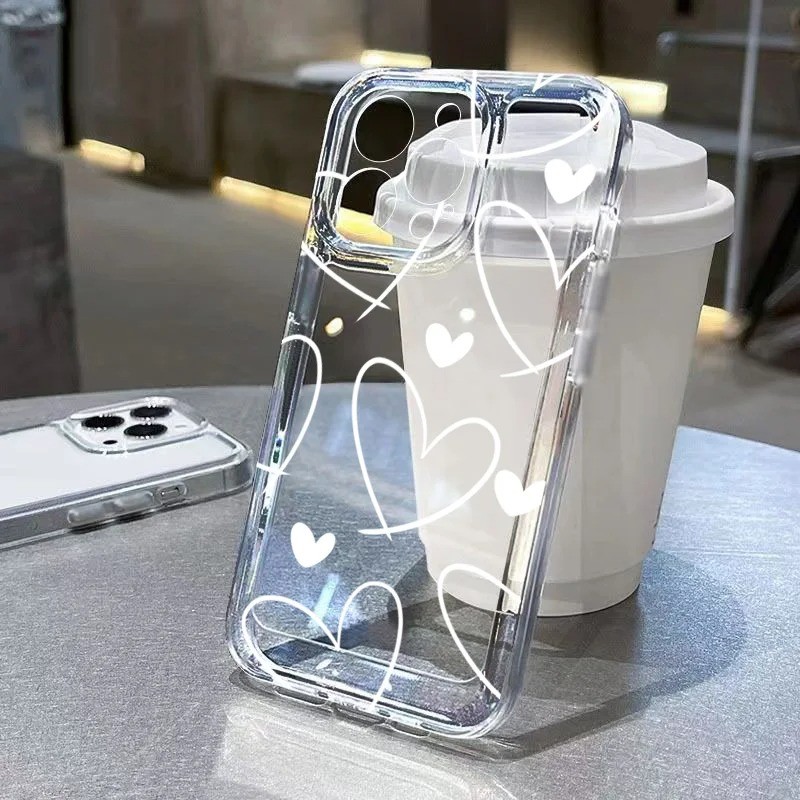 Bonito Amor Corações Padrão Caso Para Samsung A05 A15 A25 A35 A55 A06 A16 A36 A56 A26 A23 A14 A34 A54 A13 Capa Macia