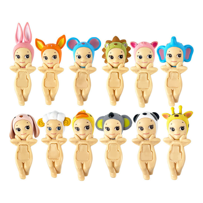 kit 12 Sonny Angels Animais Bonequinhas Surpresas Colecionáveis Com Adesivo em Oferta na Shopee