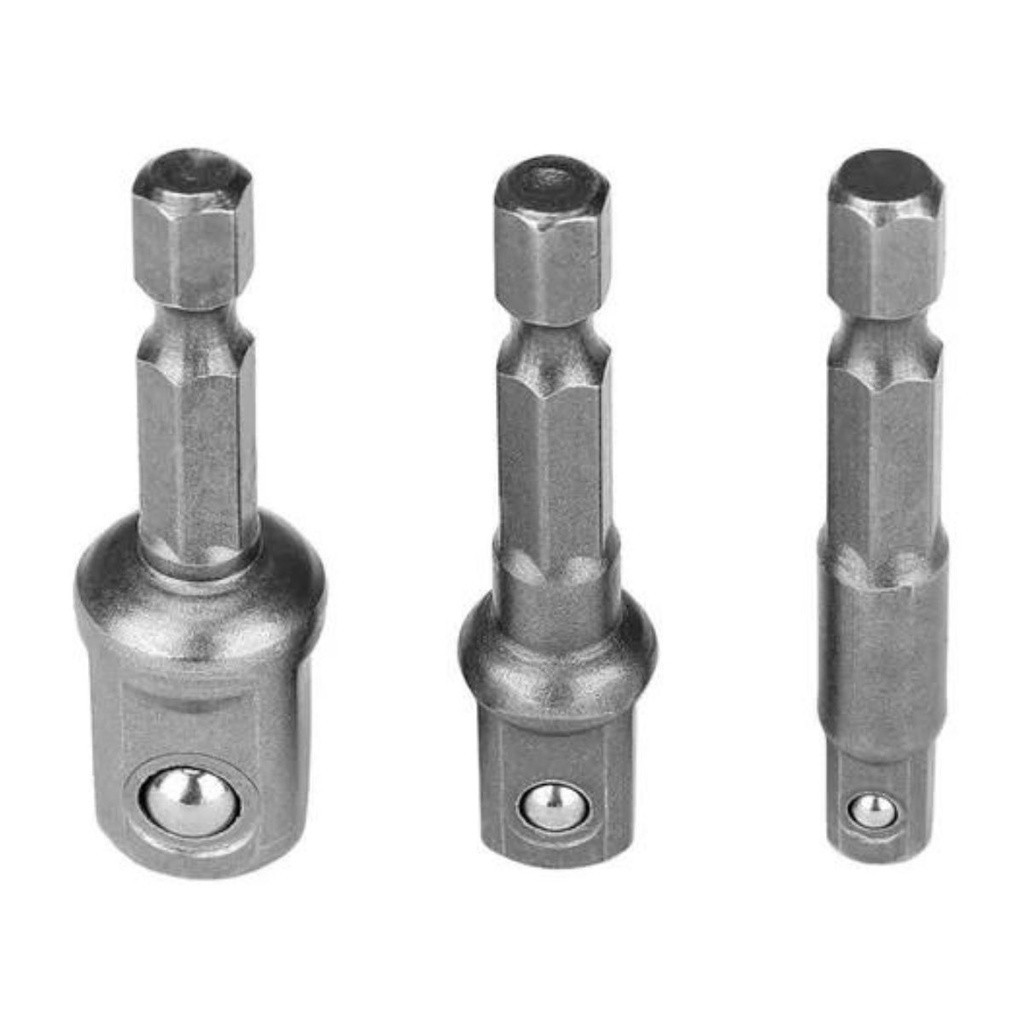 Kit 3 Peças Adaptador Soquete para Parafusadeira em Oferta na Shopee