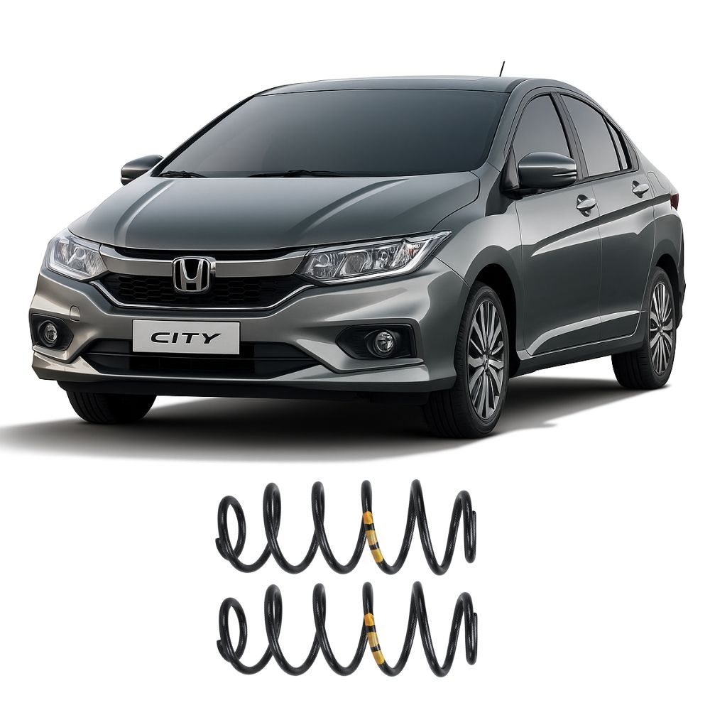 Detalhes do Par Mola Traseiro Honda City 2015 Em Diante