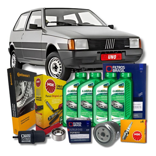 Kit Revisao Fiat Uno 1.0 Ie Ep Sx Correia E Oleo Cabo