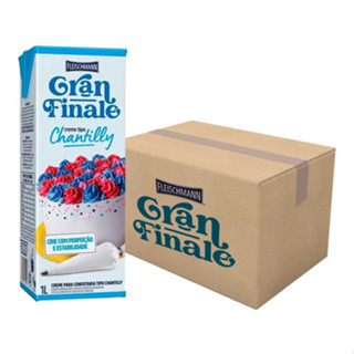 Kit 12 Chantilly Gran Finale Tradicional 1 Litro Fleischmann em Oferta na Shopee